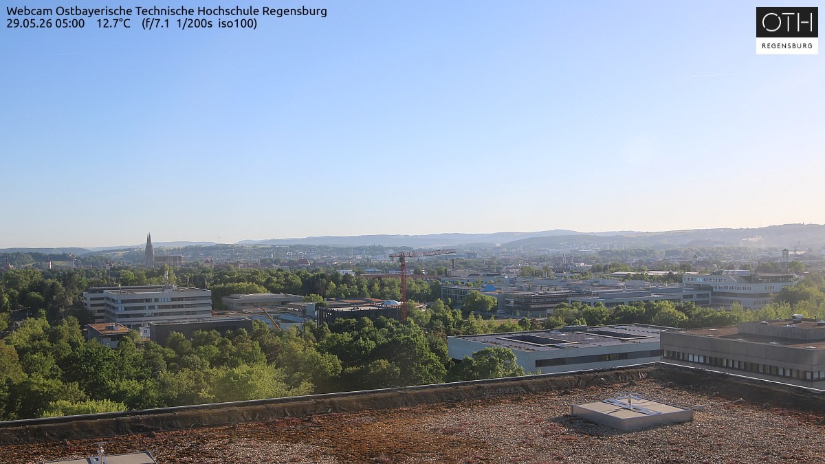 Archiv Foto Webcam Regensburg: Technische Hochschule