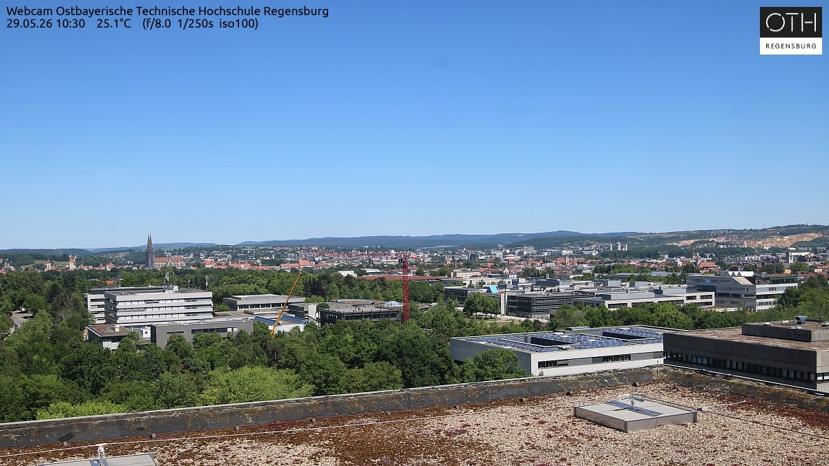 Archiv Foto Webcam Regensburg: Technische Hochschule