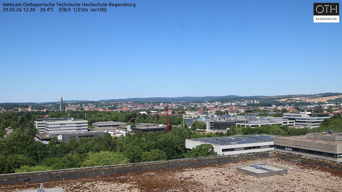 Archiv Foto Webcam Regensburg: Technische Hochschule