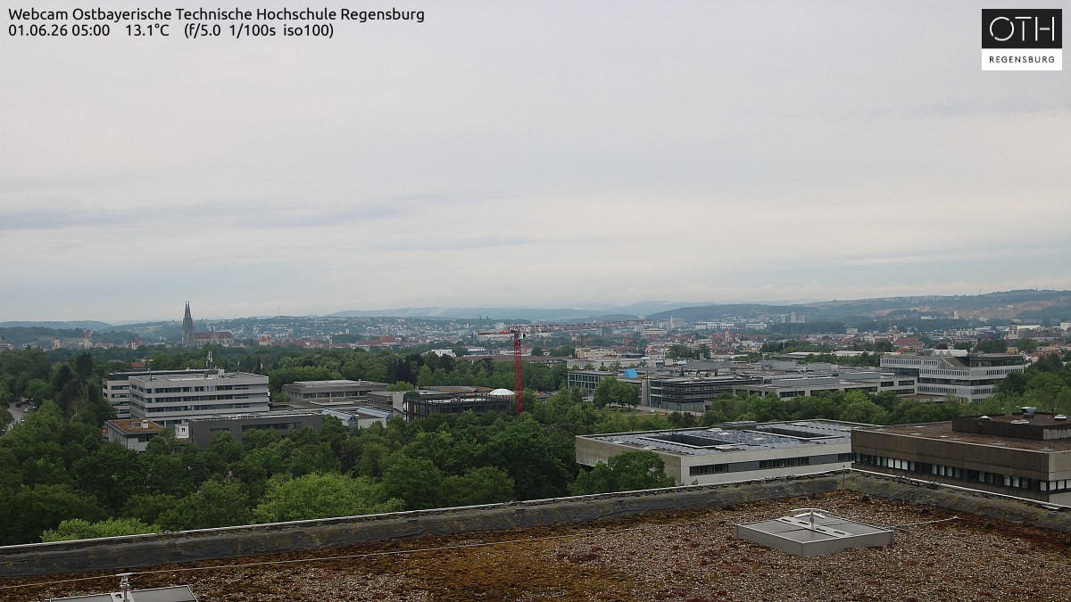 Archiv Foto Webcam Regensburg: Technische Hochschule