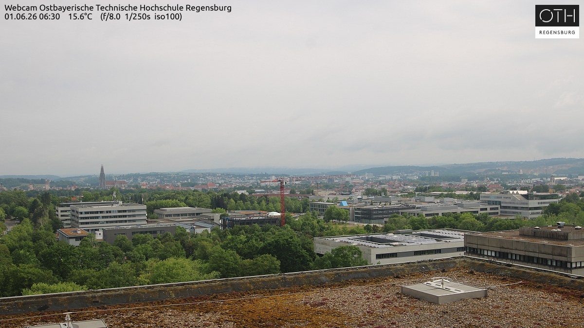 Archiv Foto Webcam Regensburg: Technische Hochschule