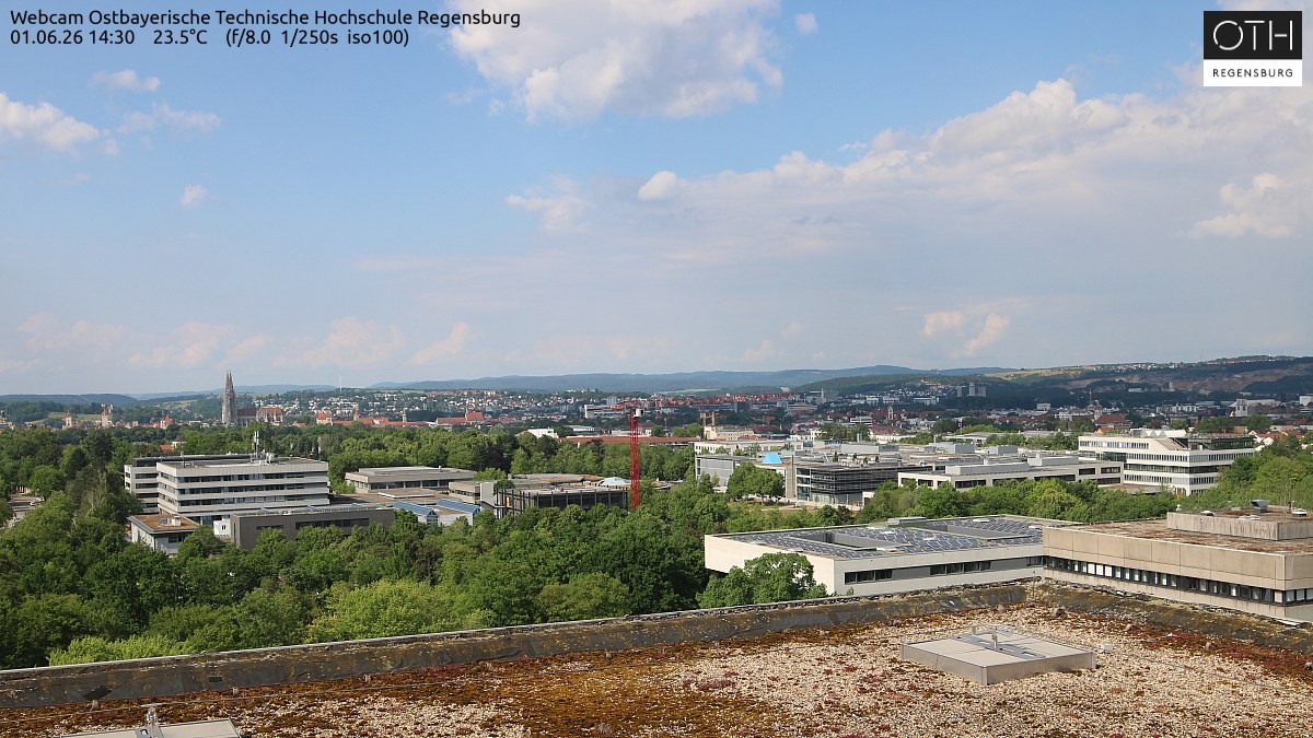 Archiv Foto Webcam Regensburg: Technische Hochschule