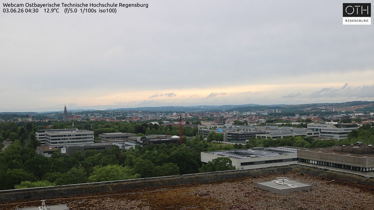 Archiv Foto Webcam Regensburg: Technische Hochschule