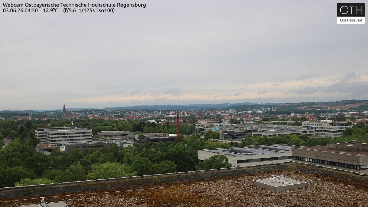 Archiv Foto Webcam Regensburg: Technische Hochschule