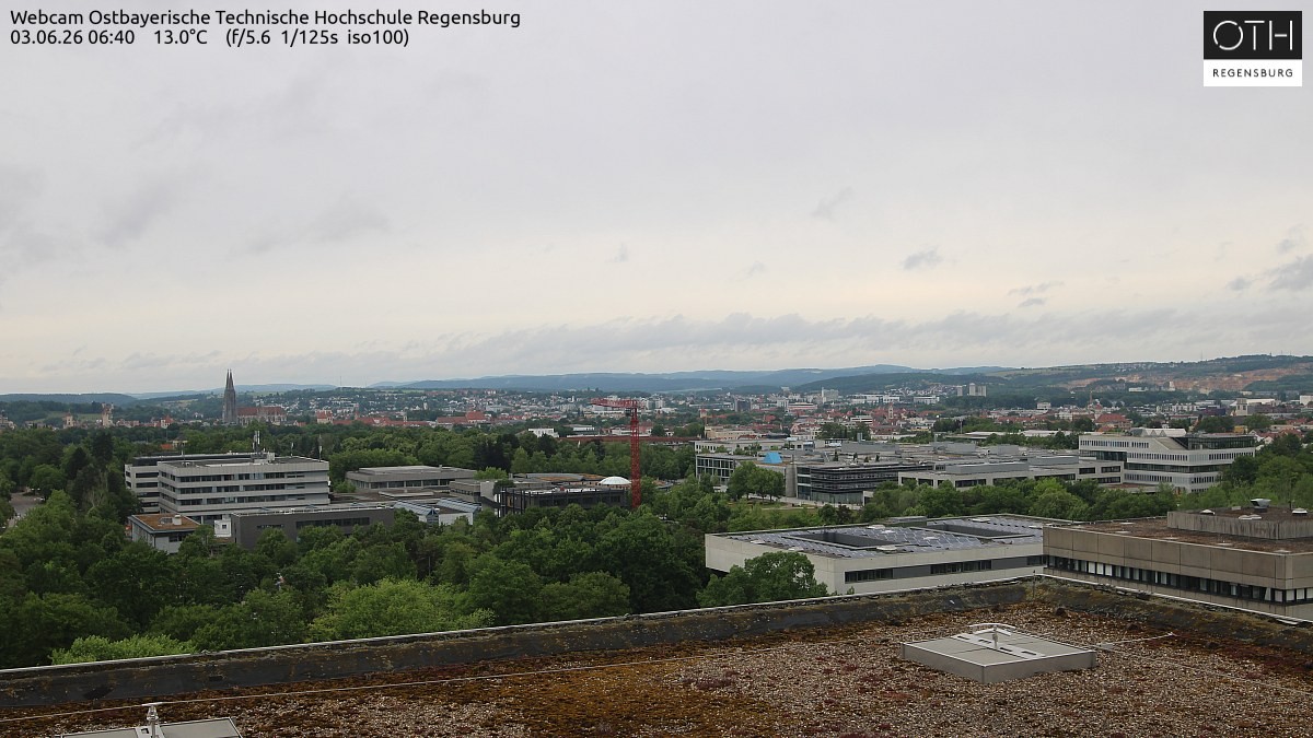 Archiv Foto Webcam Regensburg: Technische Hochschule