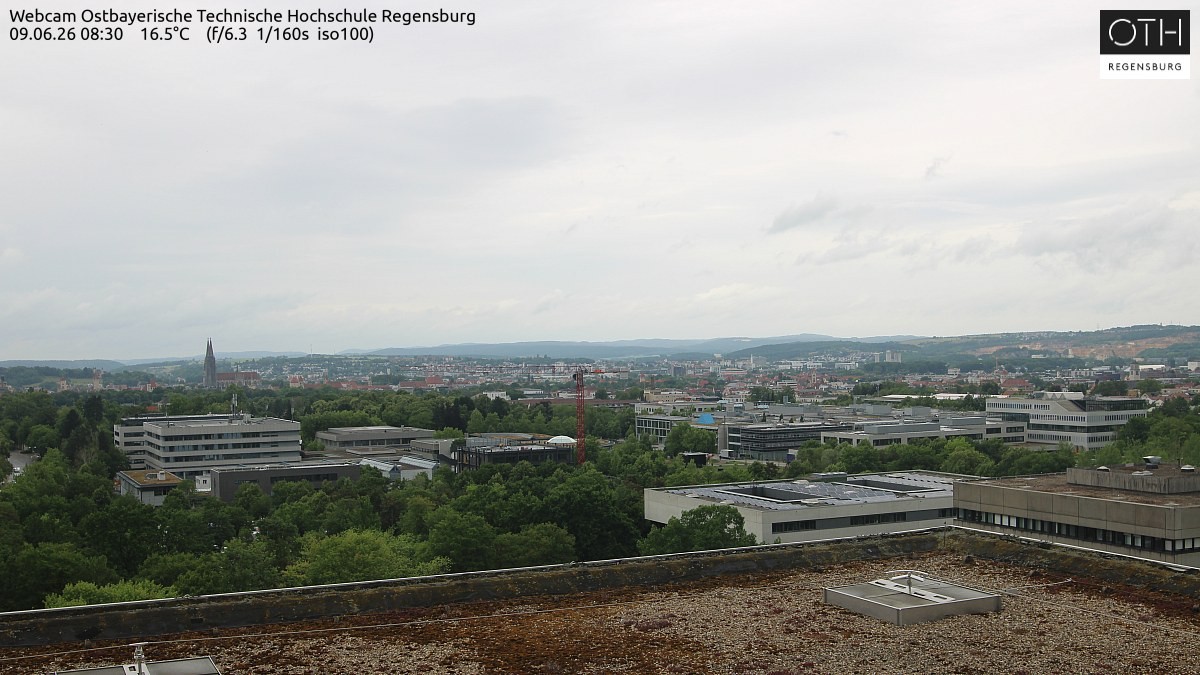 Archiv Foto Webcam Regensburg: Technische Hochschule