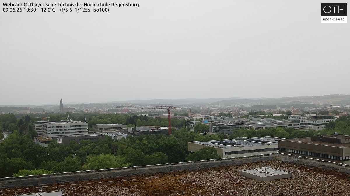 Archiv Foto Webcam Regensburg: Technische Hochschule