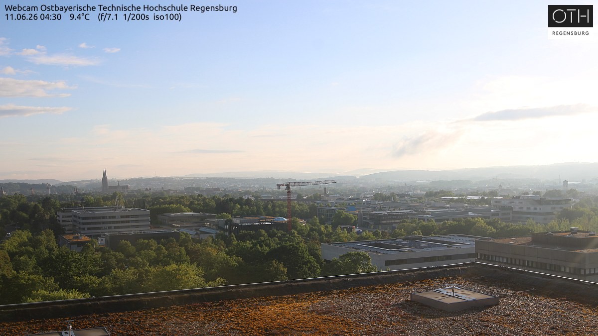 Archiv Foto Webcam Regensburg: Technische Hochschule