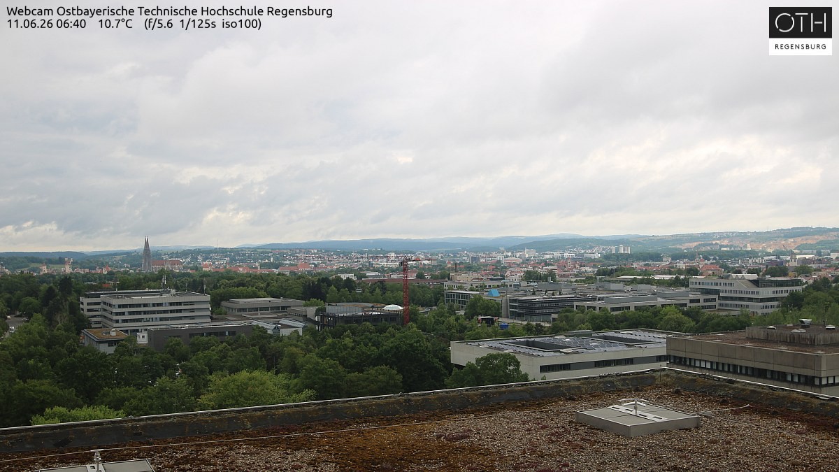 Archiv Foto Webcam Regensburg: Technische Hochschule