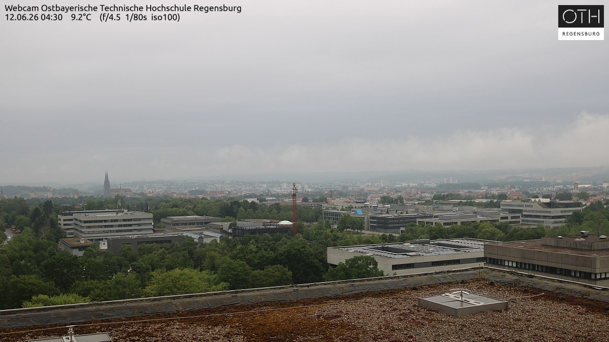 Archiv Foto Webcam Regensburg: Technische Hochschule
