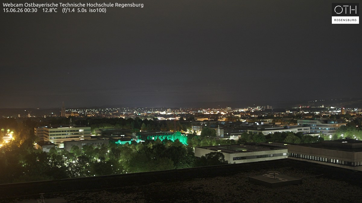 Archiv Foto Webcam Regensburg: Technische Hochschule