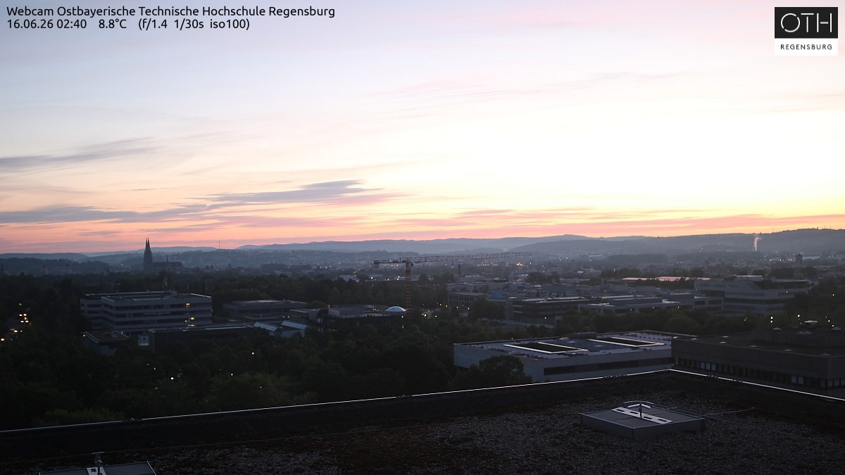 Archiv Foto Webcam Regensburg: Technische Hochschule
