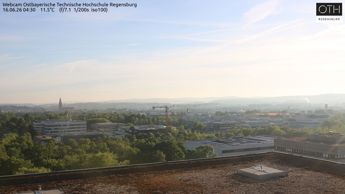 Archiv Foto Webcam Regensburg: Technische Hochschule