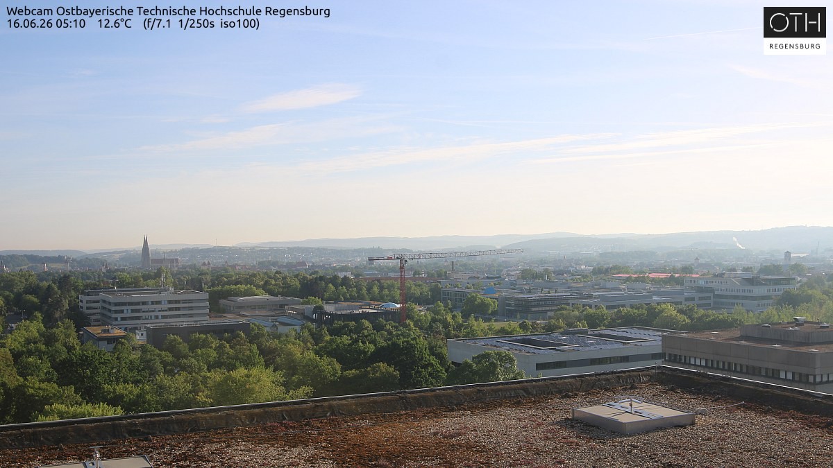 Archiv Foto Webcam Regensburg: Technische Hochschule