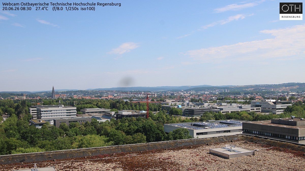 Archiv Foto Webcam Regensburg: Technische Hochschule