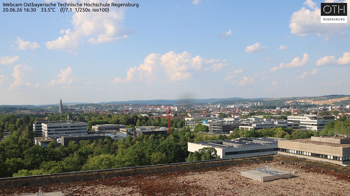 Archiv Foto Webcam Regensburg: Technische Hochschule