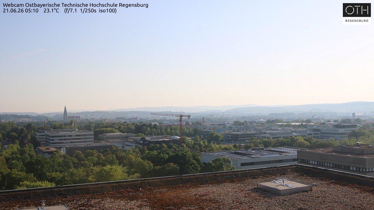 Archiv Foto Webcam Regensburg: Technische Hochschule