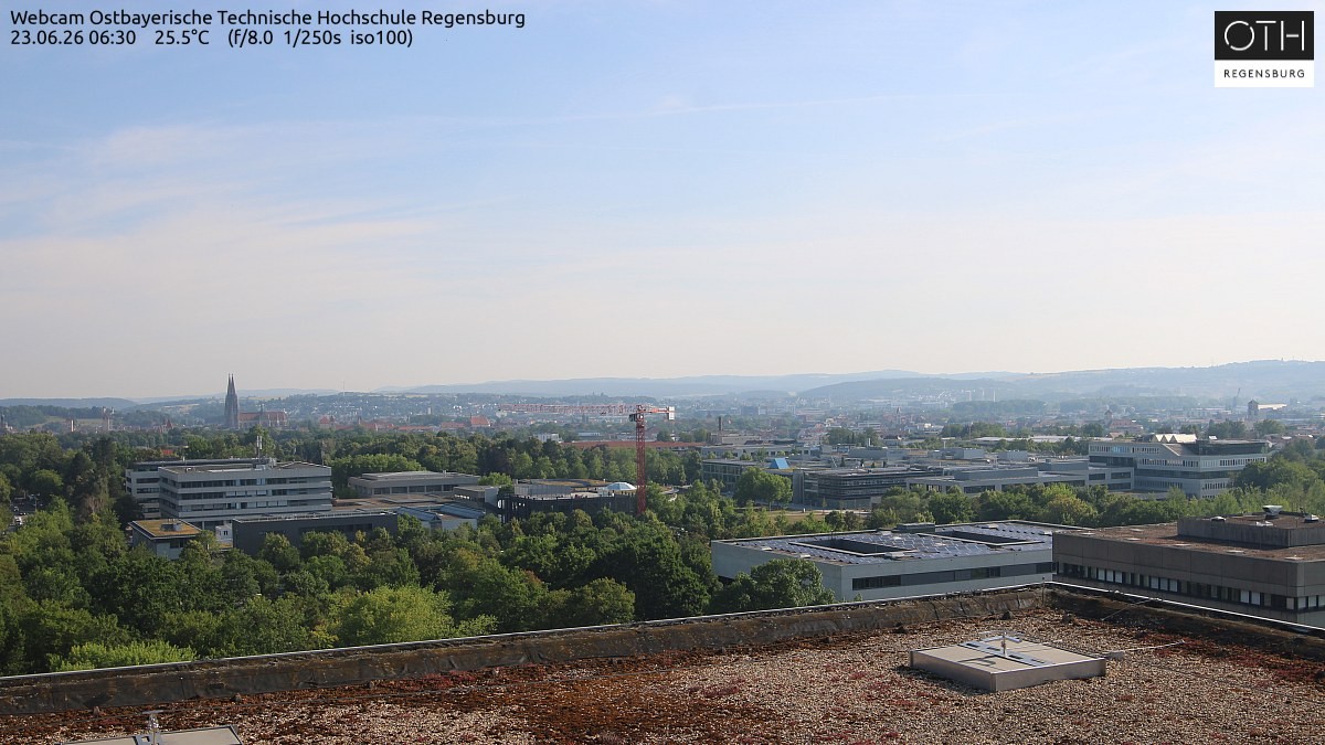 Archiv Foto Webcam Regensburg: Technische Hochschule