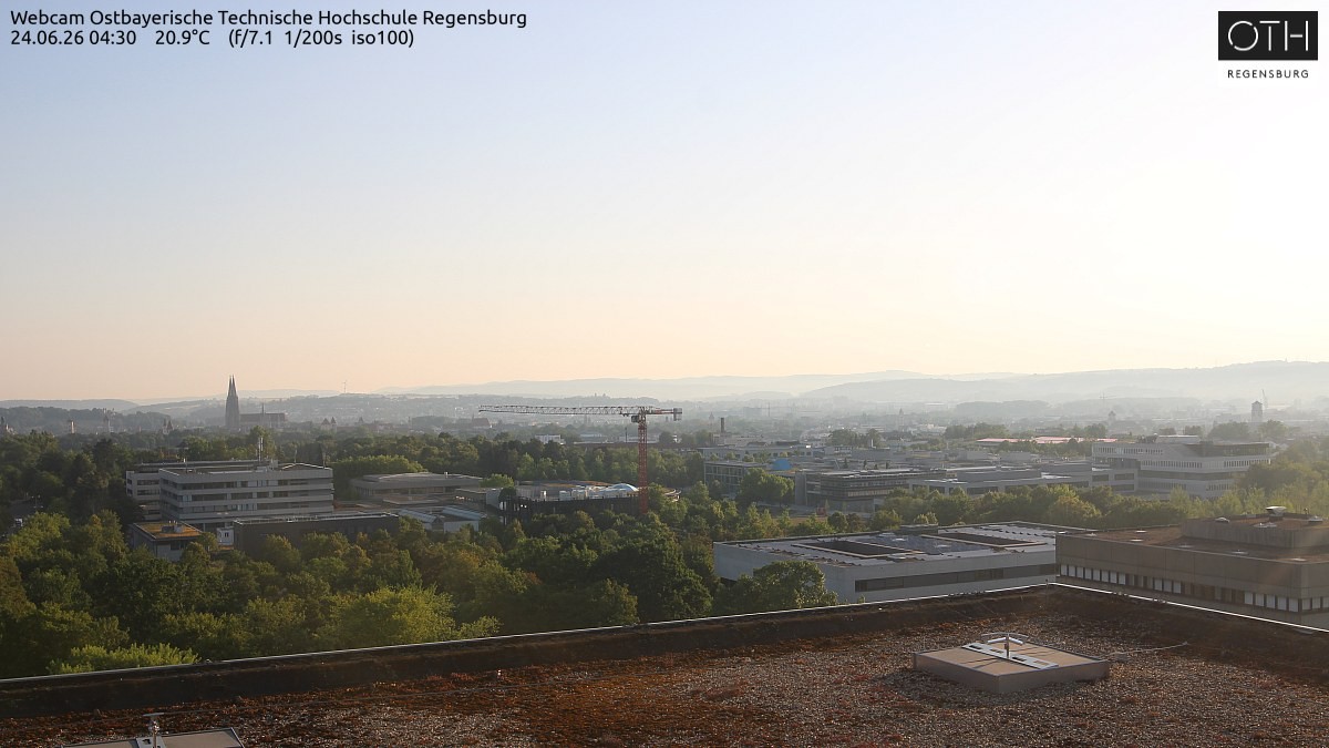 Archiv Foto Webcam Regensburg: Technische Hochschule