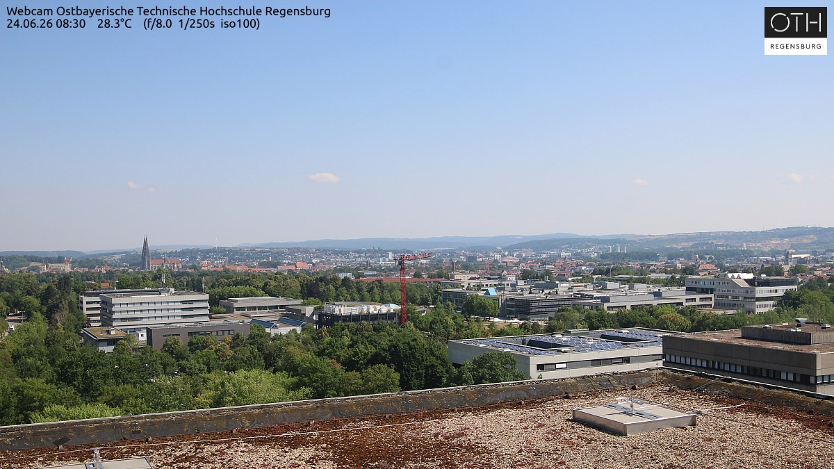 Archiv Foto Webcam Regensburg: Technische Hochschule