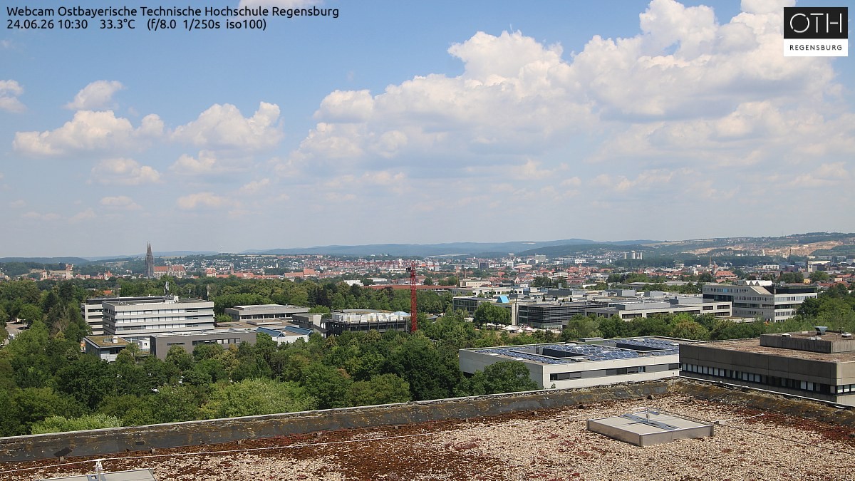 Archiv Foto Webcam Regensburg: Technische Hochschule