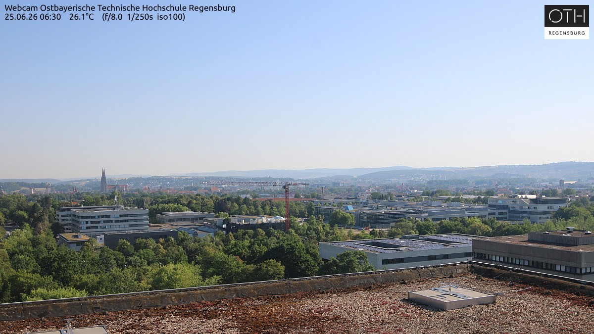 Archiv Foto Webcam Regensburg: Technische Hochschule