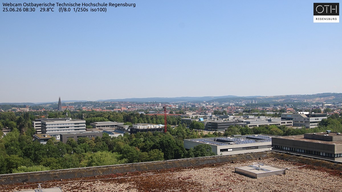 Archiv Foto Webcam Regensburg: Technische Hochschule