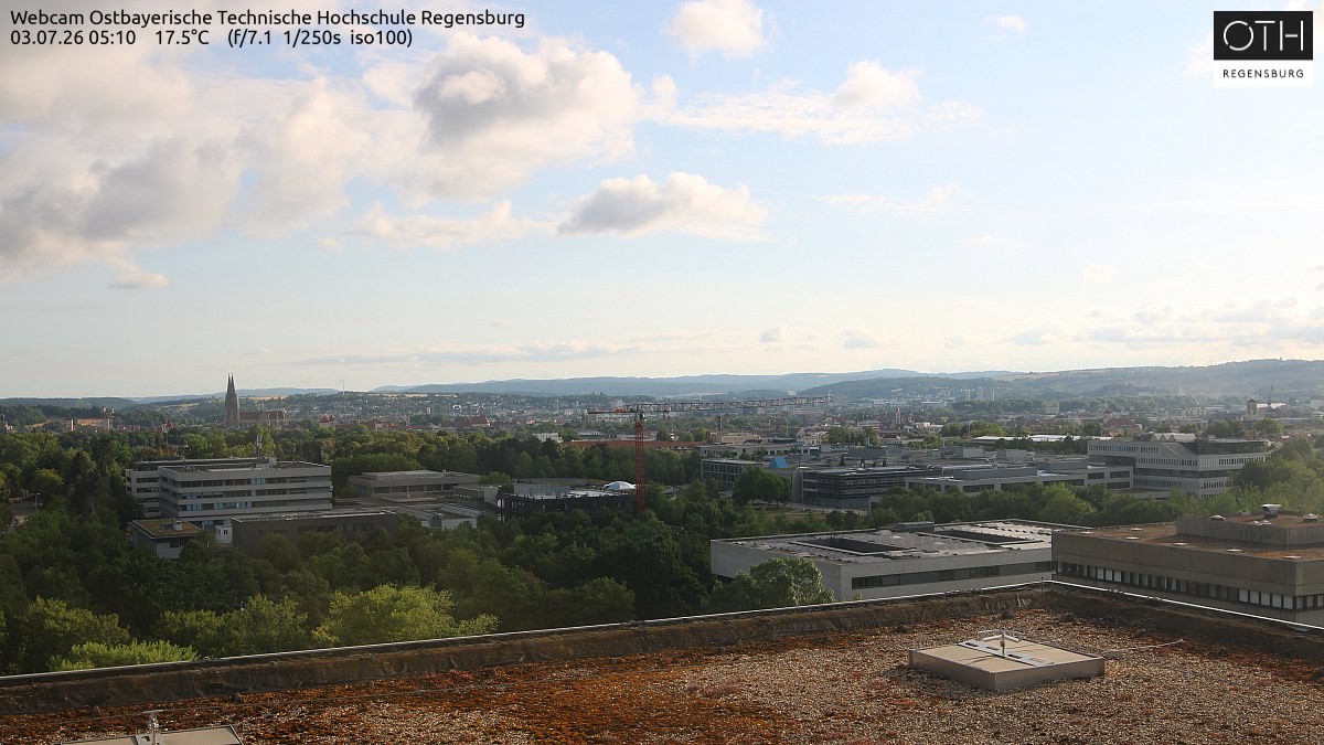Archiv Foto Webcam Regensburg: Technische Hochschule