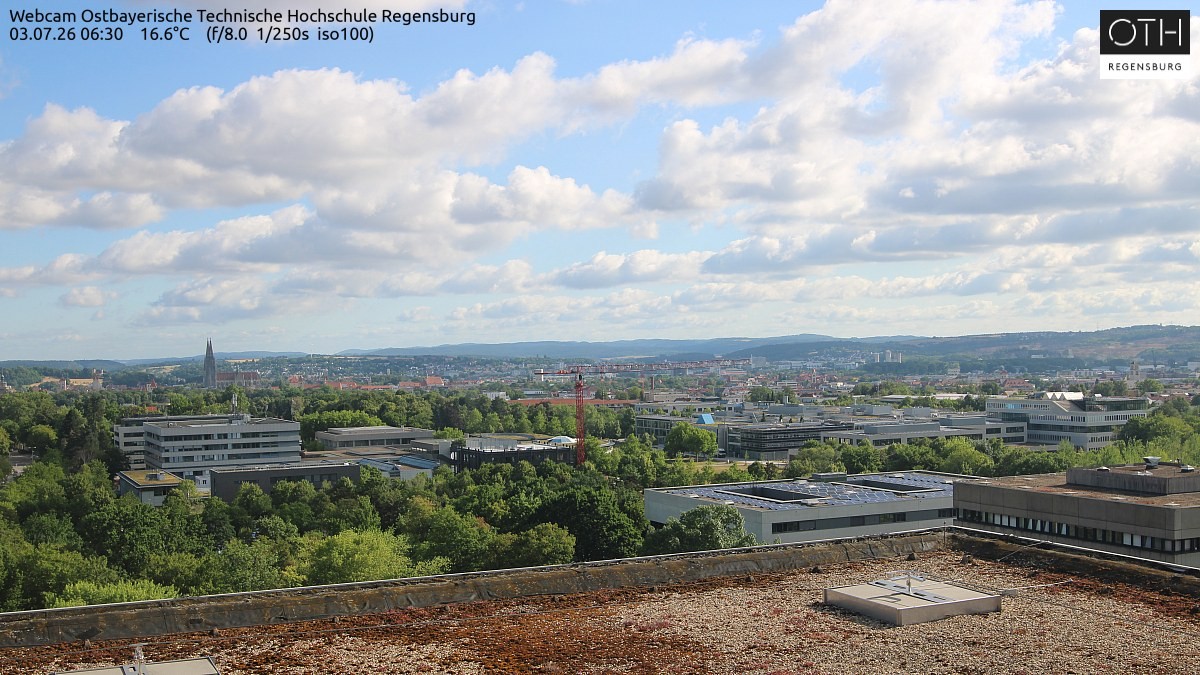 Archiv Foto Webcam Regensburg: Technische Hochschule