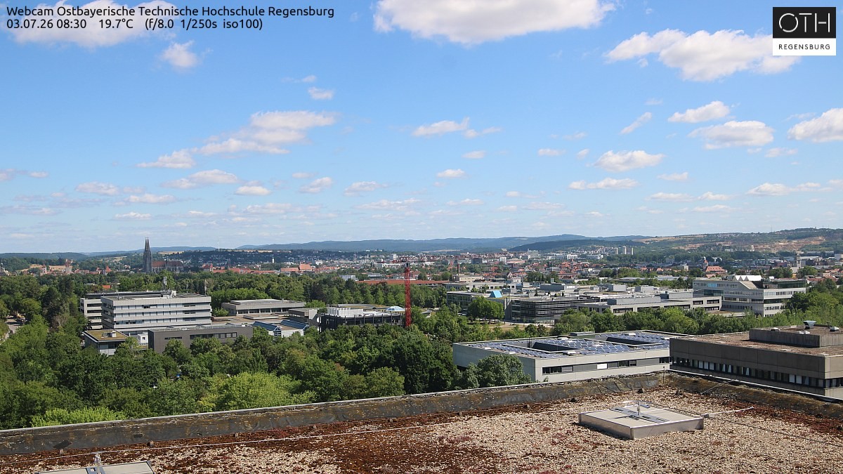 Archiv Foto Webcam Regensburg: Technische Hochschule
