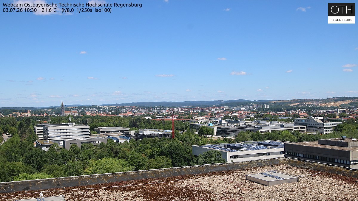 Archiv Foto Webcam Regensburg: Technische Hochschule