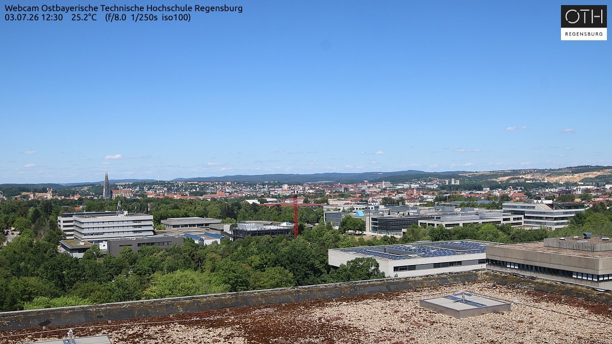 Archiv Foto Webcam Regensburg: Technische Hochschule