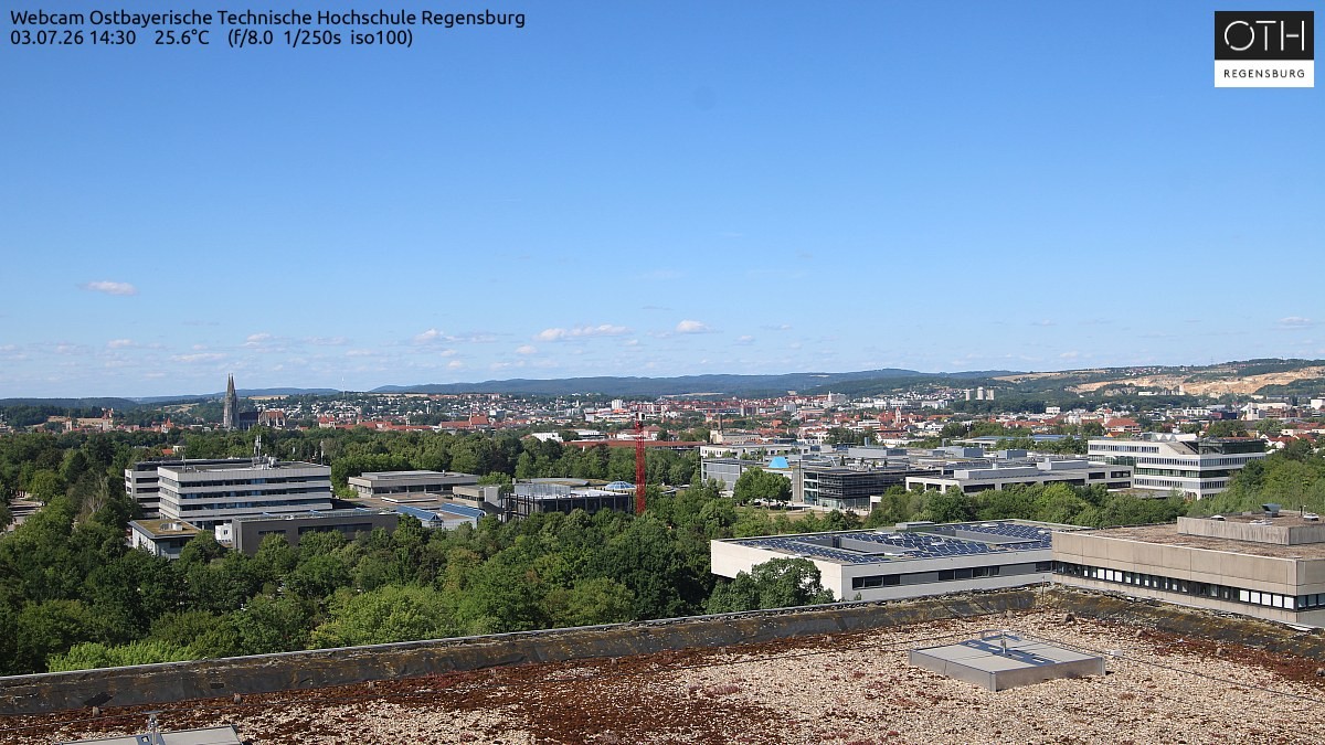 Archiv Foto Webcam Regensburg: Technische Hochschule