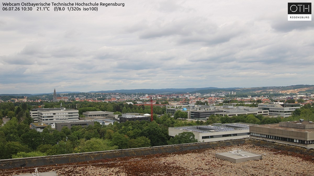 Archiv Foto Webcam Regensburg: Technische Hochschule