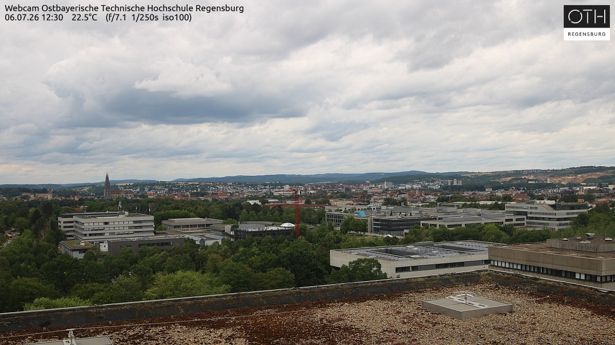 Archiv Foto Webcam Regensburg: Technische Hochschule
