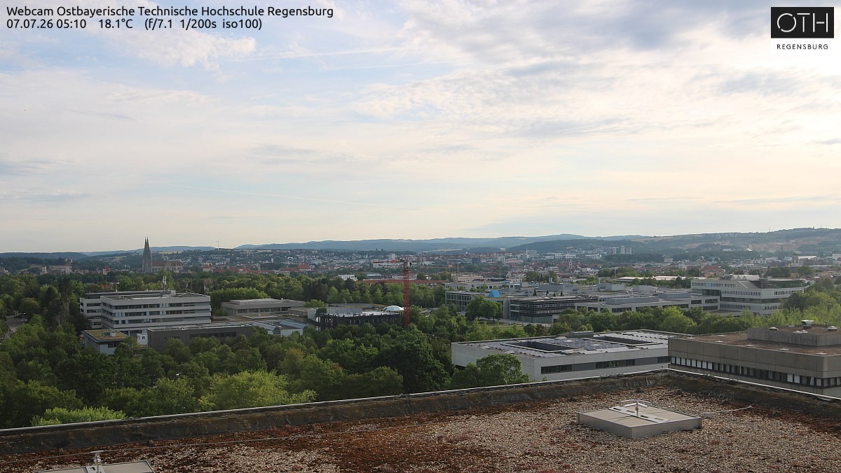 Archived image Regensburg - Webcam OTH