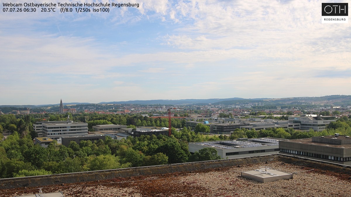 Archived image Regensburg - Webcam OTH