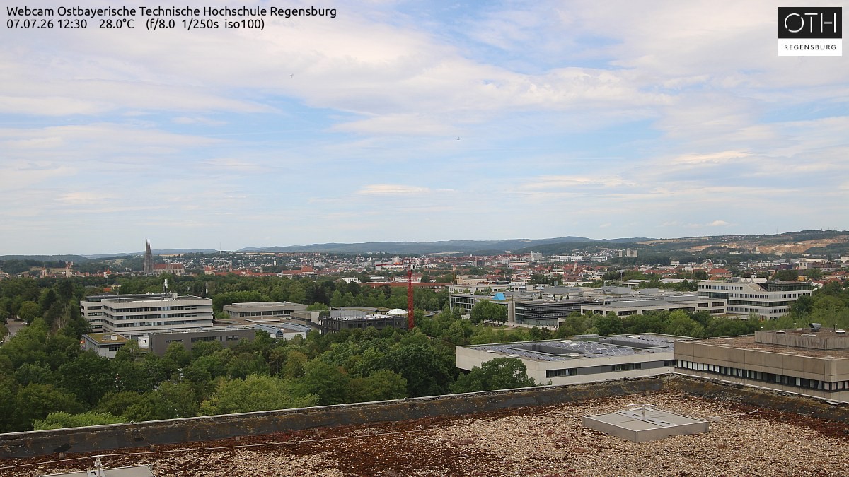 Archived image Regensburg - Webcam OTH
