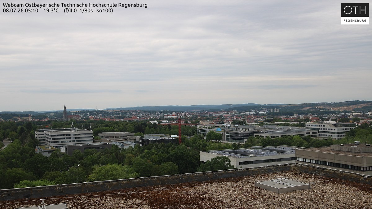 Archiv Foto Webcam Regensburg: Technische Hochschule
