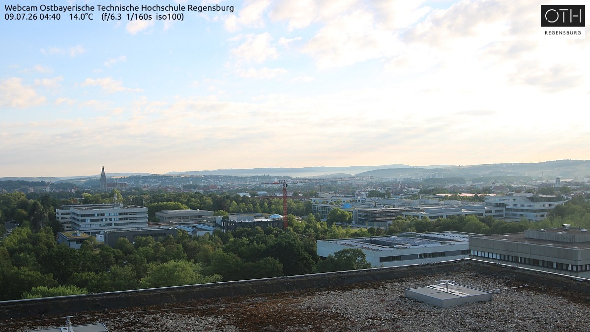 Archiv Foto Webcam Regensburg: Technische Hochschule