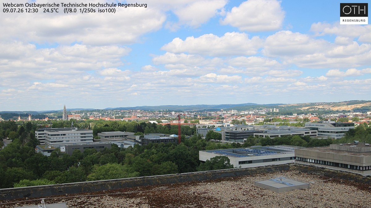 Archiv Foto Webcam Regensburg: Technische Hochschule