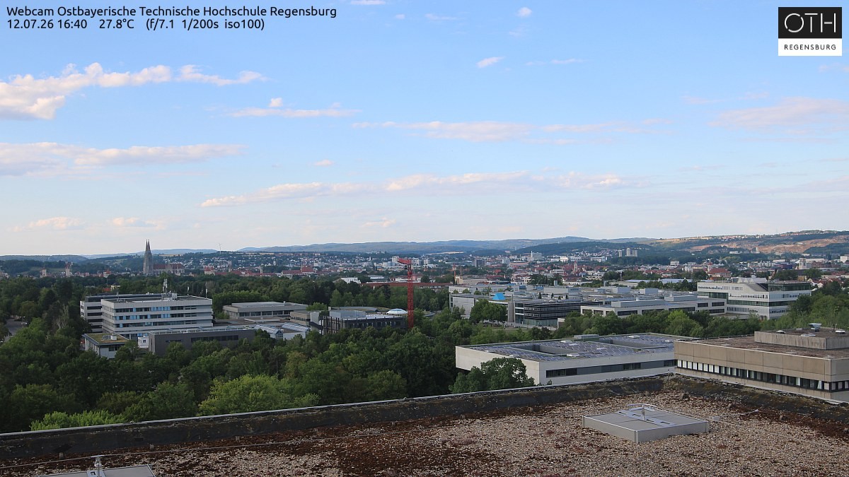 Archiv Foto Webcam Regensburg: Technische Hochschule