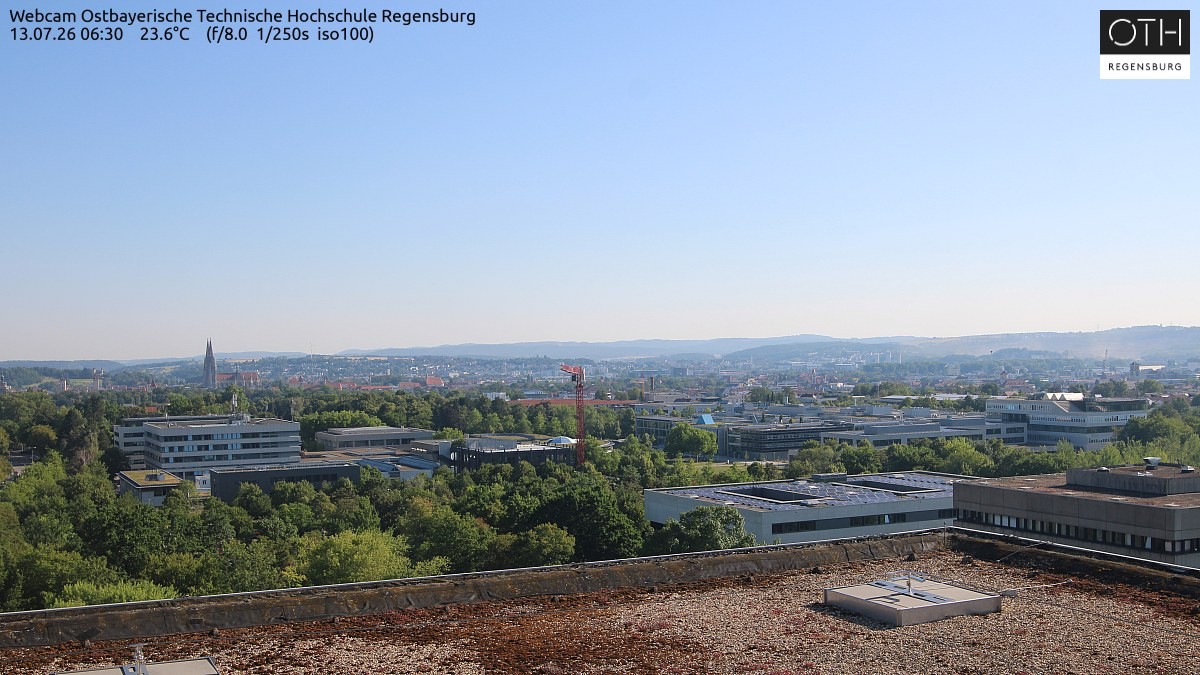 Archiv Foto Webcam Regensburg: Technische Hochschule