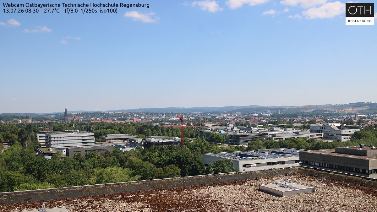 Archiv Foto Webcam Regensburg: Technische Hochschule