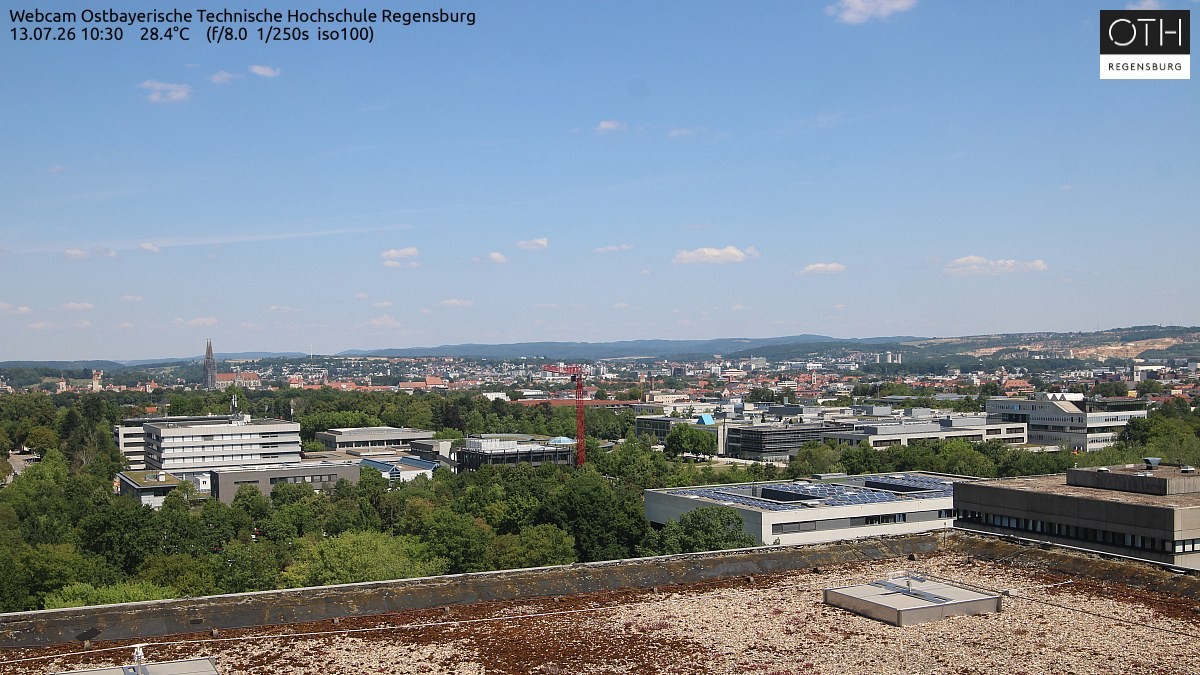Archiv Foto Webcam Regensburg: Technische Hochschule