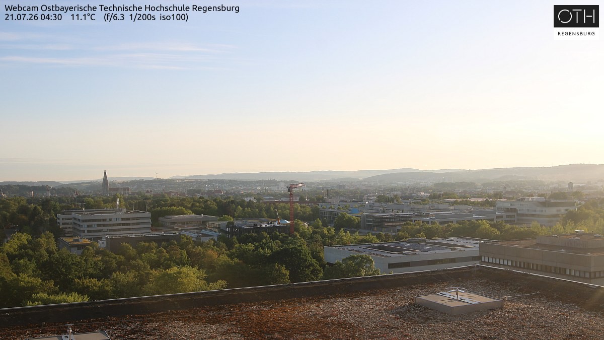 Archiv Foto Webcam Regensburg: Technische Hochschule