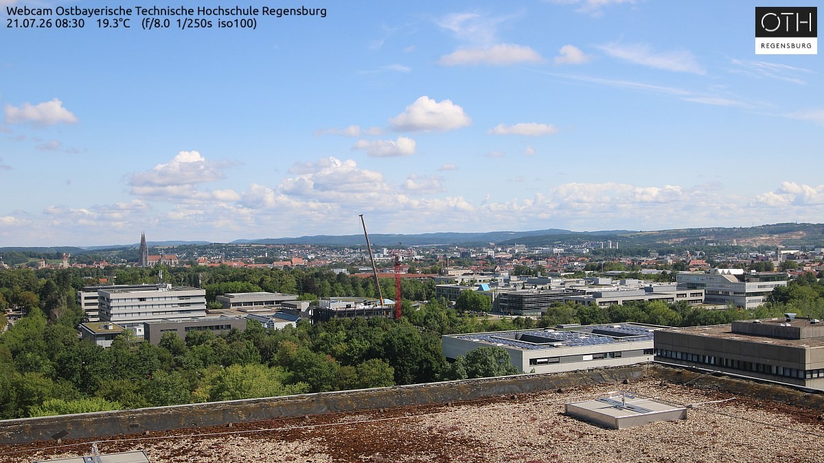 Archiv Foto Webcam Regensburg: Technische Hochschule