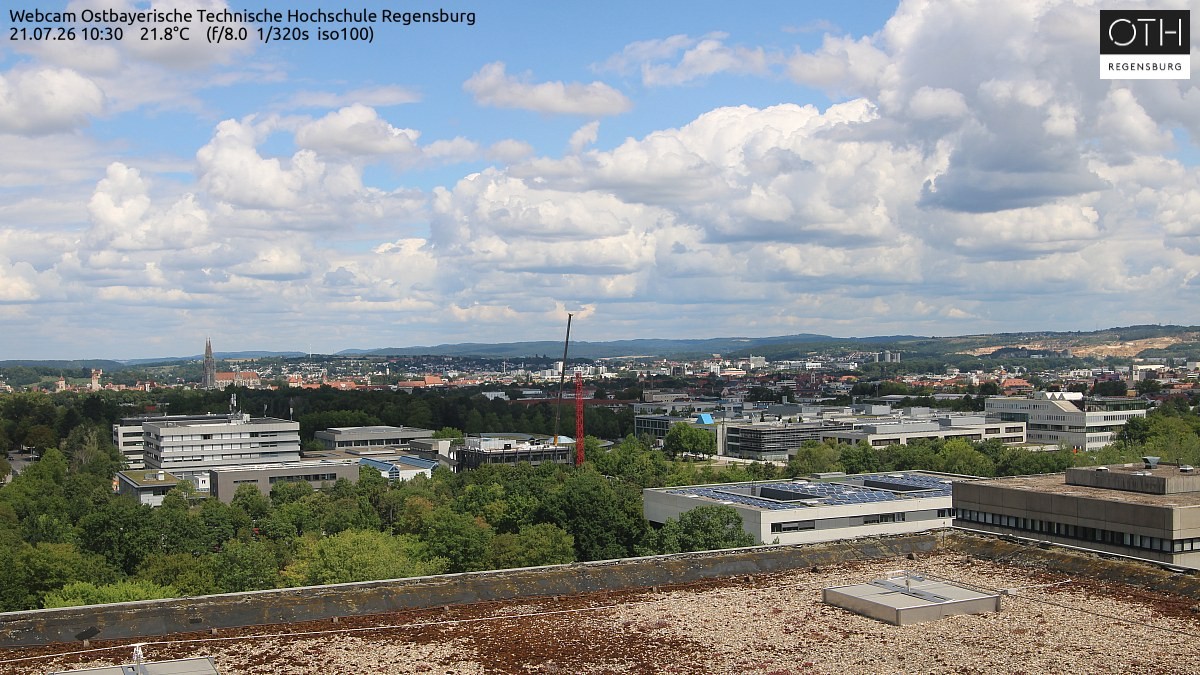 Archiv Foto Webcam Regensburg: Technische Hochschule