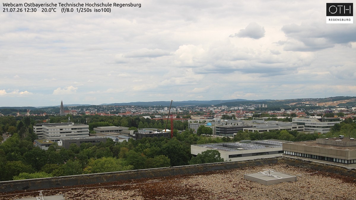 Archiv Foto Webcam Regensburg: Technische Hochschule