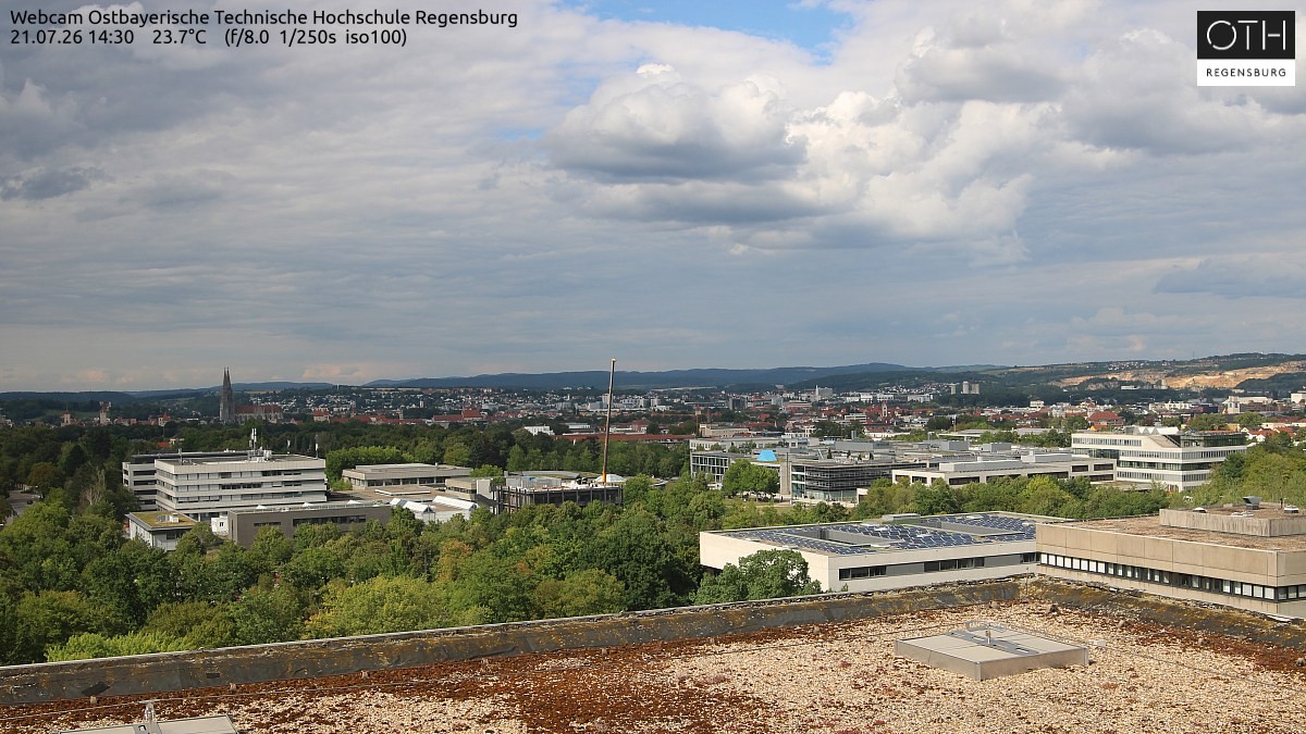 Archiv Foto Webcam Regensburg: Technische Hochschule